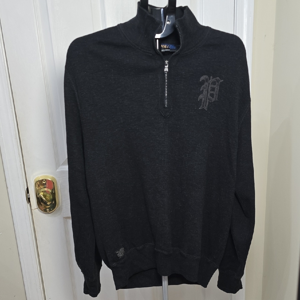 Polo Ralph Lauren Charcoal Zip-Up Sweater Lize L